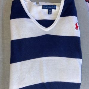 Polo Ralph Lauren Long-Sleeve V-Neck Pima Cotton Jersey T-Shirt.